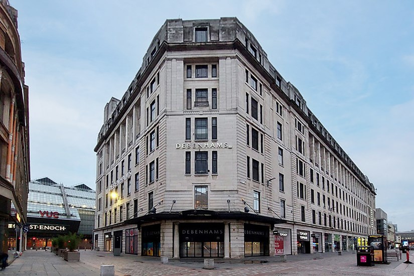 Auction for contents of former Debenhams Glasgow store