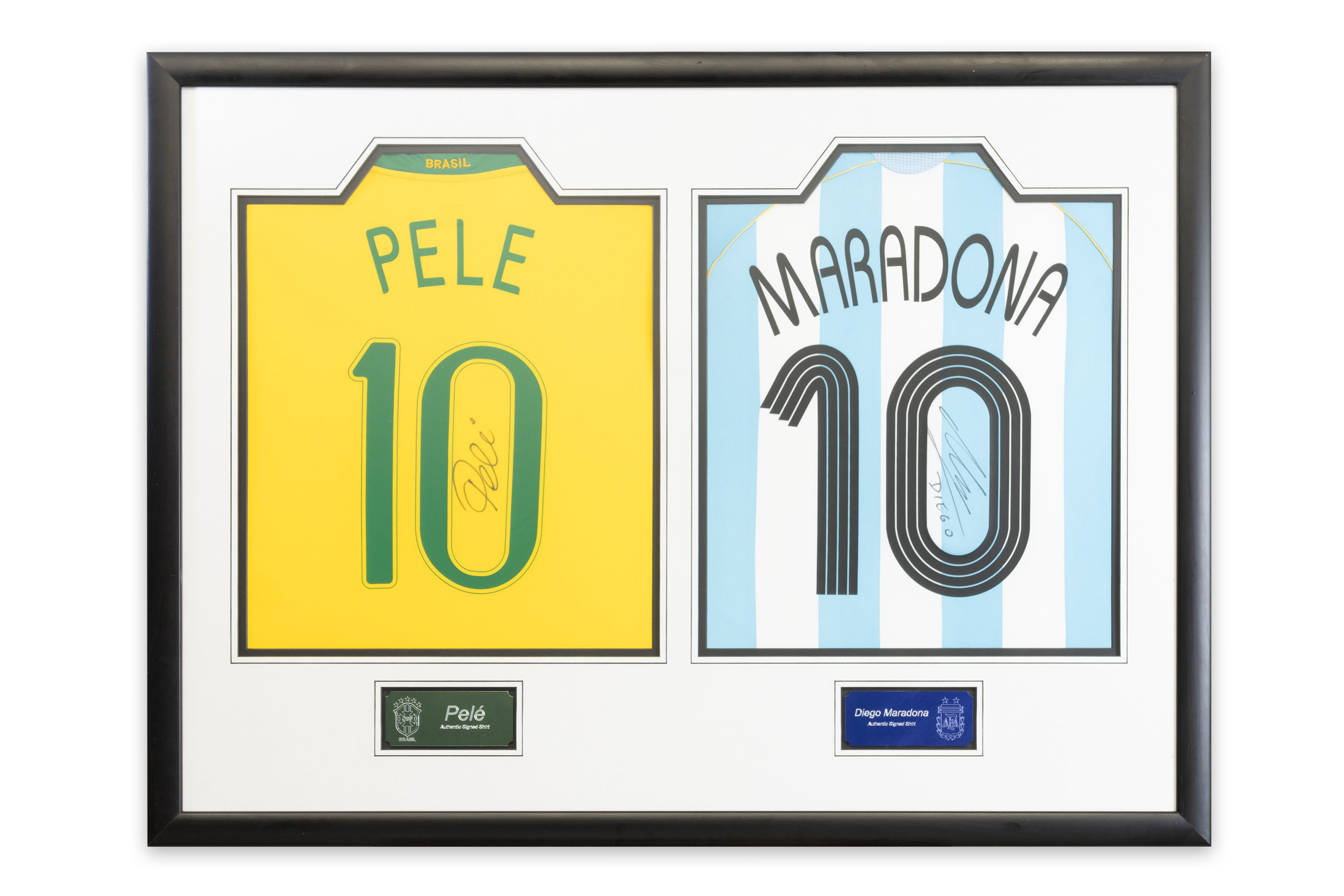 signed football shirts pele madarona