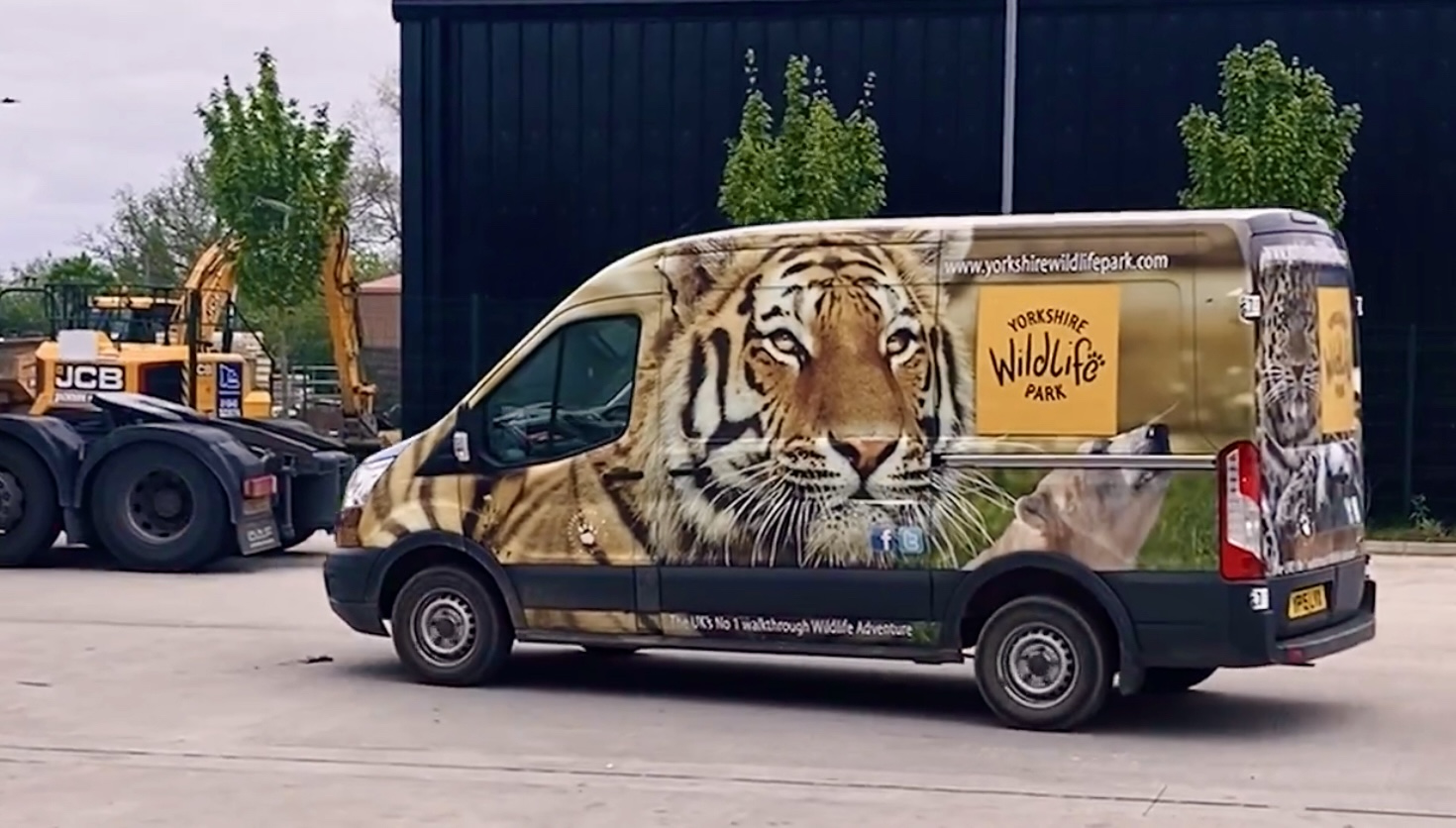 Yorkshire Wildlife Park van leaving NCM